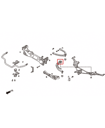 SET SILENTBLOCS RENFORCES TIRANTS CHASSE AVANT 350Z HARDRACE