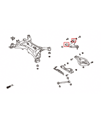 SET SILENTBLOCS RENFORCES TRIANGLES SUPERIEUR ARRIERE 350Z HARDRACE