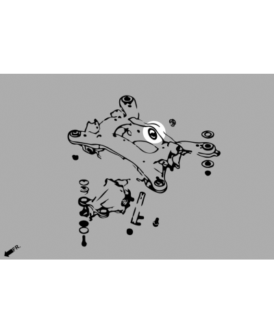 SILENT BLOC DIFFERENTIEL ARRIERE NISSAN SKYLINE/ INFINITI Q50, Q60 - HARDRACE