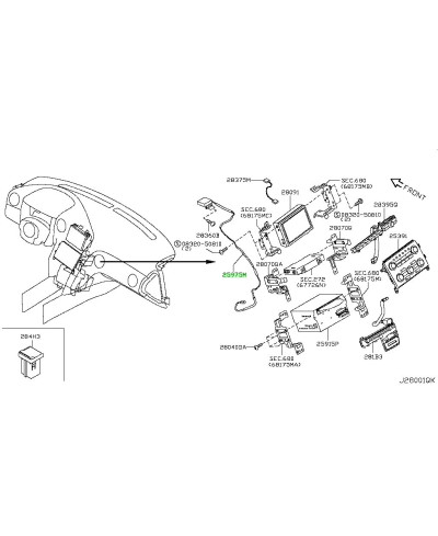 ANTENNE GPS NAVIGATION SKYLINE R35 GTR NISSAN
