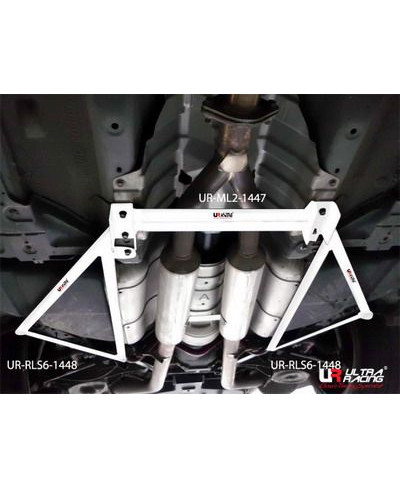 BARRE LATERALE INFERIEURE ARRIERE/RENFORT DE LONGERON 6 POINTS NISSAN 370Z/INFINITI G37 - ULTRA RACING 