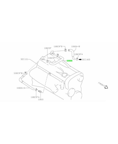 DURITE RENIFLARD R32 R33 R34 GTR RB26 NISSAN