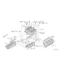 JOINT DE COLLECTEUR ADMISSION VQ35HR / VQ37 NISSAN