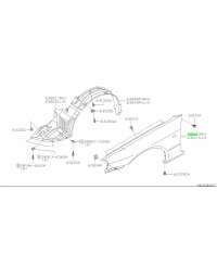 AILE AVANT GAUCHE ORIGINE SKYLINE R34 GTT NISSAN