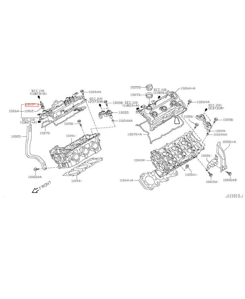 VANNE PCV / DURITES RENIFLARD VQ35HR NISSAN