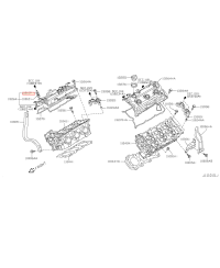 VANNE PCV / DURITES RENIFLARD VQ35HR NISSAN