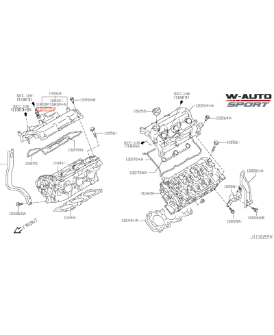 VANNE PCV / DURITES RENIFLARD VQ37HR NISSAN
