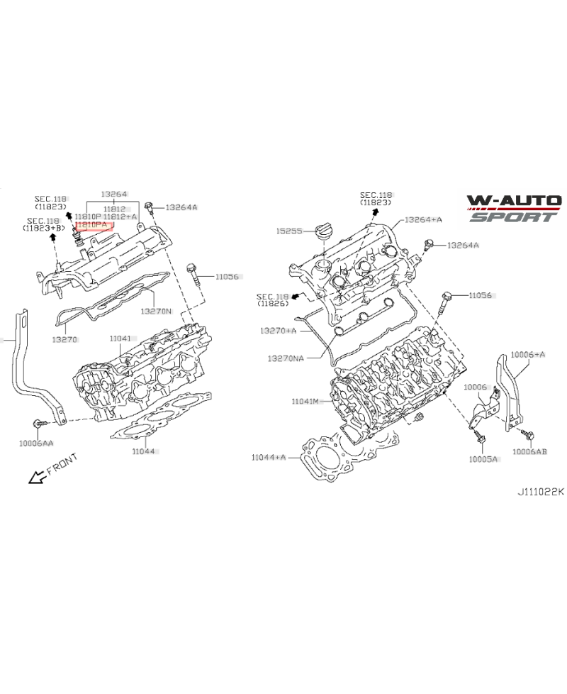 VANNE PCV / DURITES RENIFLARD VQ37HR NISSAN