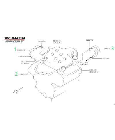 VANNE PCV / DURITES RENIFLARD 350Z VQ35DE NISSAN