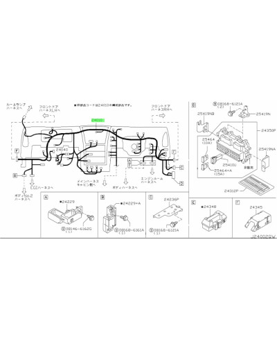 FAISCEAU HABITACLE 350Z RHD NISSAN