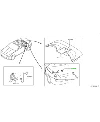 FAISCEAU HABITACLE PASSAGER 350Z RHD NISSAN