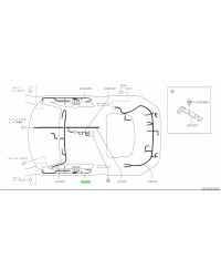 FAISCEAU PORTE GAUCHE 350Z RHD NISSAN