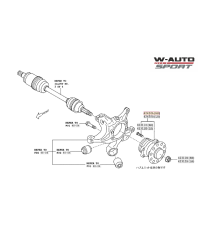 ROULEMENT ARRIERE BRZ / GT86 - TOYOTA