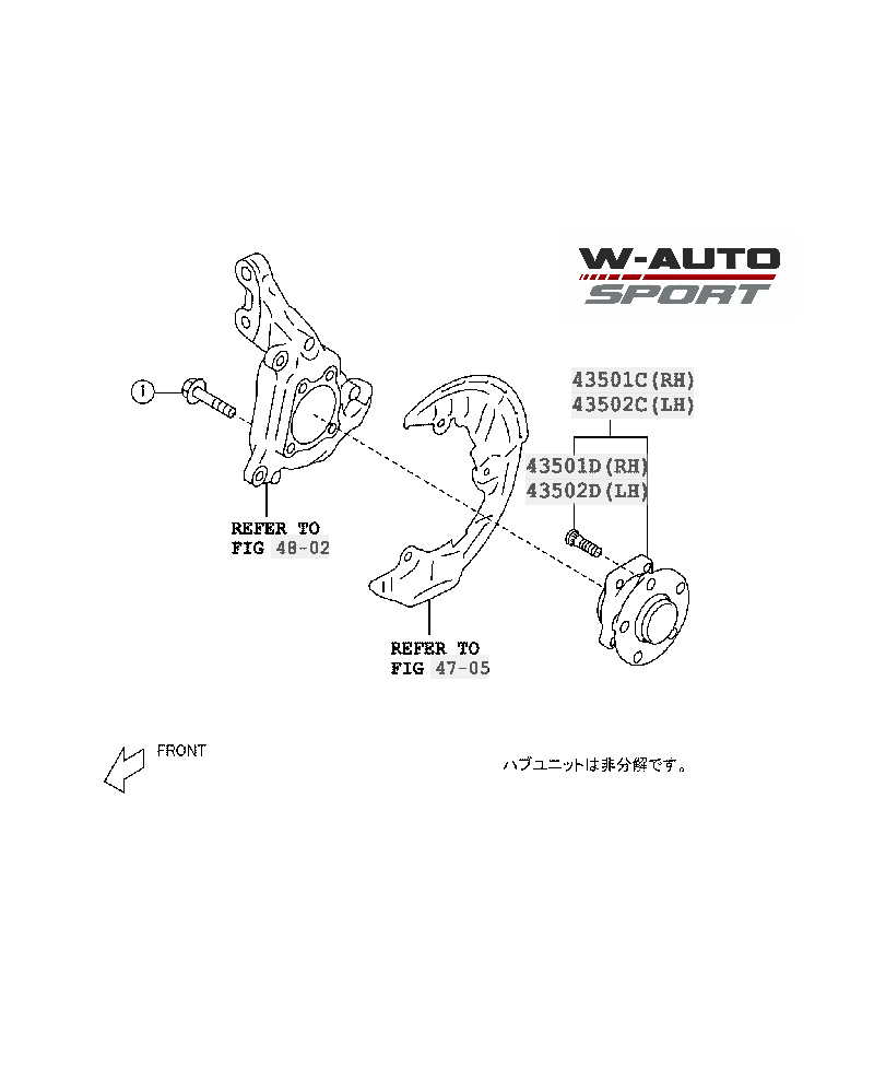 ROULEMENT AVANTBRZ / GT86 - TOYOTA