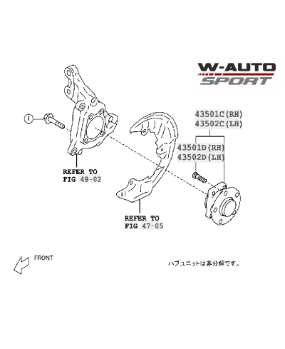 ROULEMENT AVANTBRZ / GT86 - TOYOTA