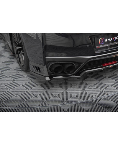 LAMES DE PARE-CHOCS ARRIERE NISSAN GTR R35 (16-22) - MAXTON DESIGN 