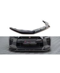 LAME DE PARE-CHOCS AVANT V.2 NISSAN GTR R35 (16-22) - MAXTON DESIGN