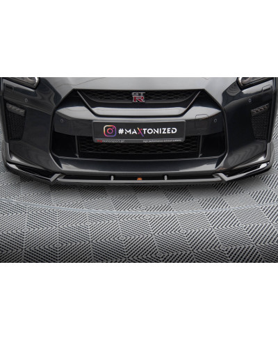 LAME DE PARE-CHOCS AVANT V.2 NISSAN GTR R35 (16-22) - MAXTON DESIGN