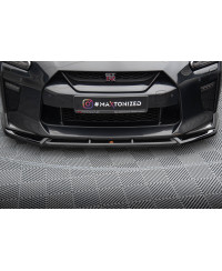 LAME DE PARE-CHOCS AVANT V.2 NISSAN GTR R35 (16-22) - MAXTON DESIGN