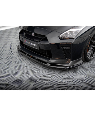LAME DE PARE-CHOCS AVANT V.2 NISSAN GTR R35 (16-22) - MAXTON DESIGN
