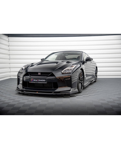 LAME DE PARE-CHOCS AVANT V.1 NISSAN GTR R35 (16-22) - MAXTON DESIGN