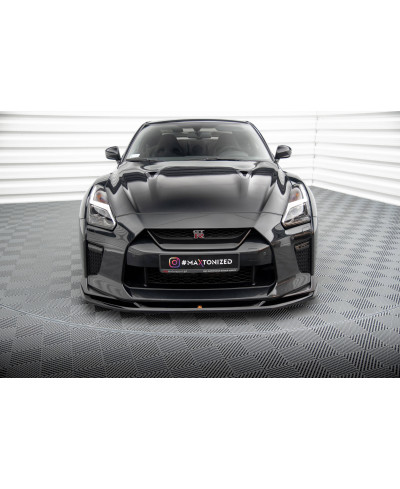 LAME DE PARE-CHOCS AVANT V.1 NISSAN GTR R35 (16-22) - MAXTON DESIGN