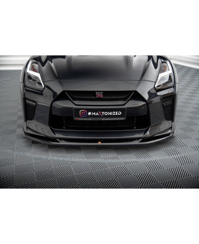 LAME DE PARE-CHOCS AVANT V.1 NISSAN GTR R35 (16-22) - MAXTON DESIGN