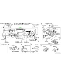 FAISCEAU TABLEAU DE BORD AVEC MODULE ECU 350Z RHD NISSAN....REF?+ SCREENSHOT