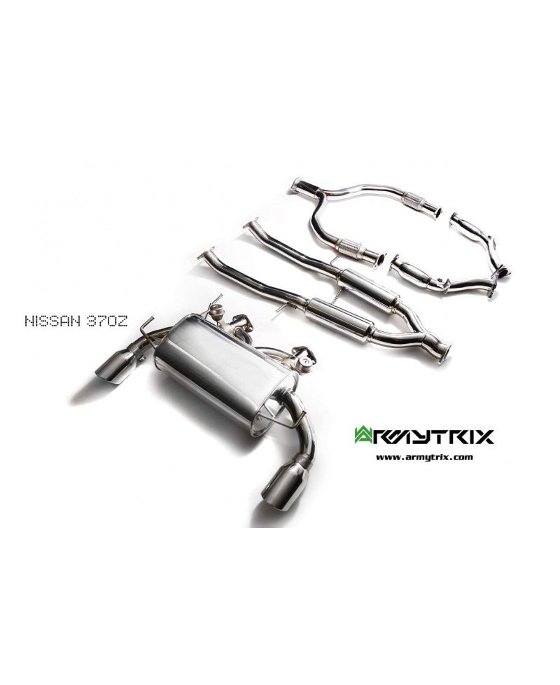 CATBACK A VALVES INOX NISSAN 370Z - ARMYTRIX 