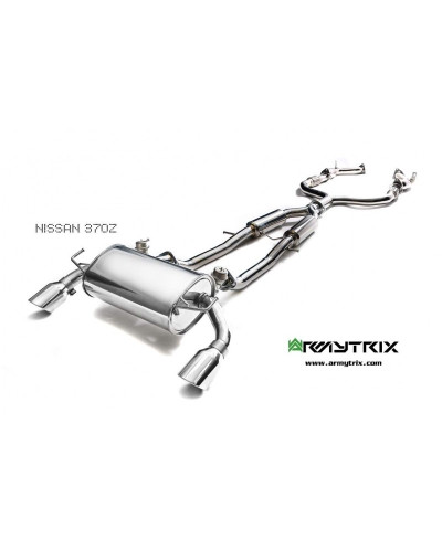 CATBACK A VALVES INOX NISSAN 370Z - ARMYTRIX 