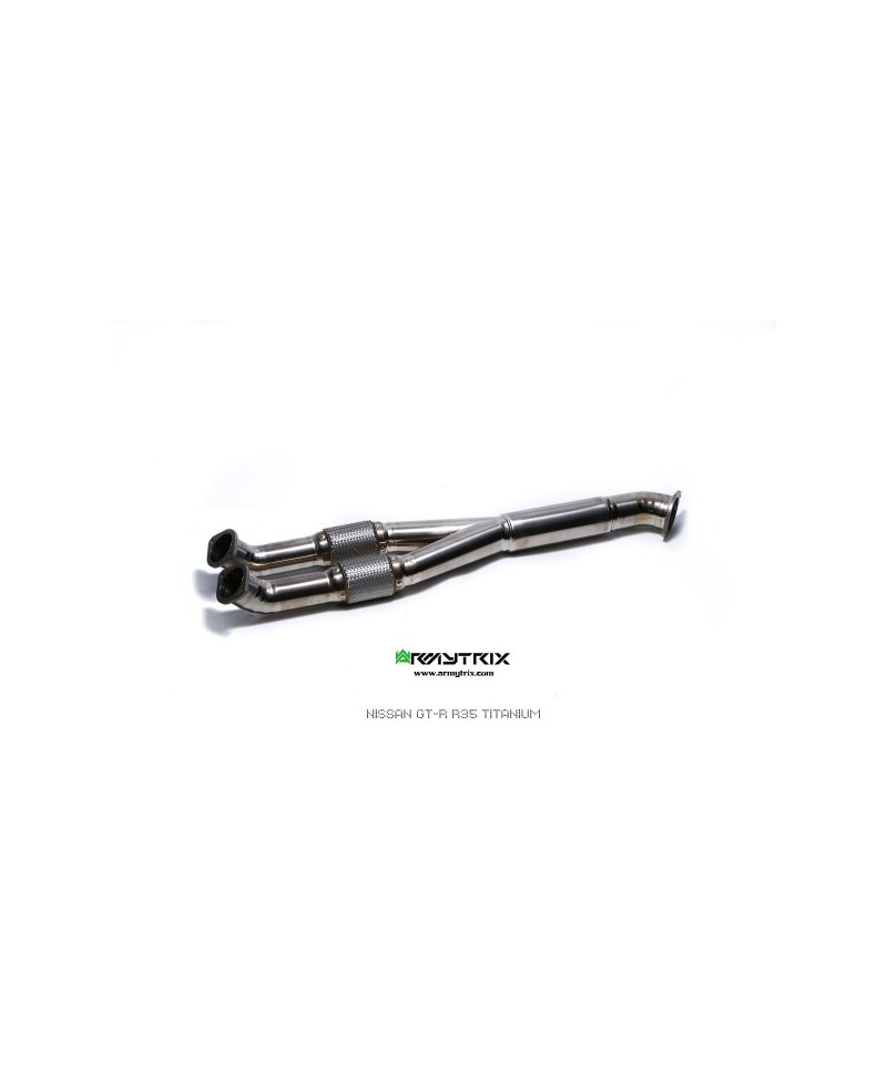 Y PIPE TITANE NISSAN GT-R R35 (2007-2022) - ARMYTRIX 