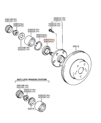 JOINT SPI ROULEMENT ROUE AVANT SUPRA JZA80 TOYOTA