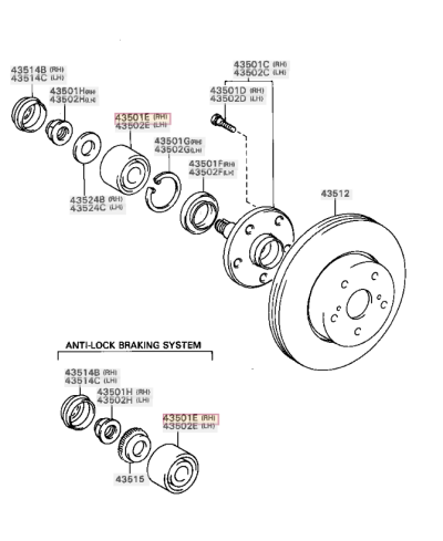 KIT ROULEMENT AVANT TOYOTA SUPRA TOYOTA