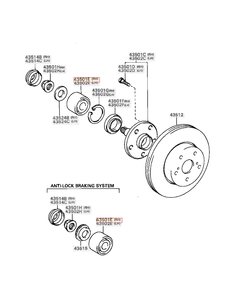 KIT ROULEMENT AVANT TOYOTA SUPRA TOYOTA