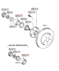 KIT ROULEMENT AVANT TOYOTA SUPRA TOYOTA