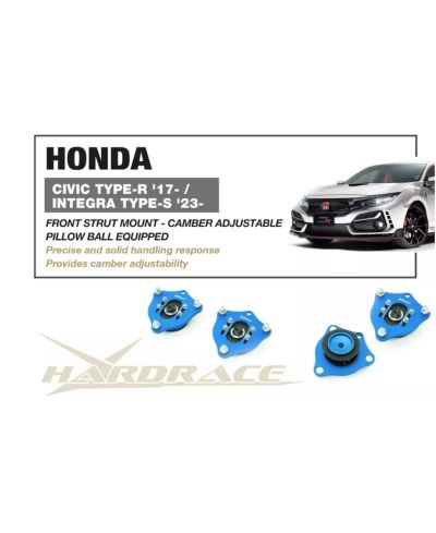 COUPELLES AMORTISSEURS AVANT REGLABLES HONDA CIVIC TYPE R - HARDRACE 