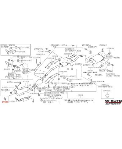 ECROU ECHAPPEMENT DOWNPIPE M10 NISSAN