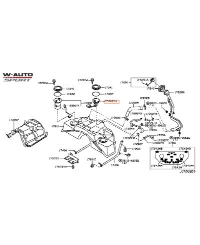 JAUGE ESSENCE GAUCHE 350Z NISSAN