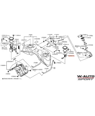 JAUGE ESSENCE GAUCHE 370Z NISSAN