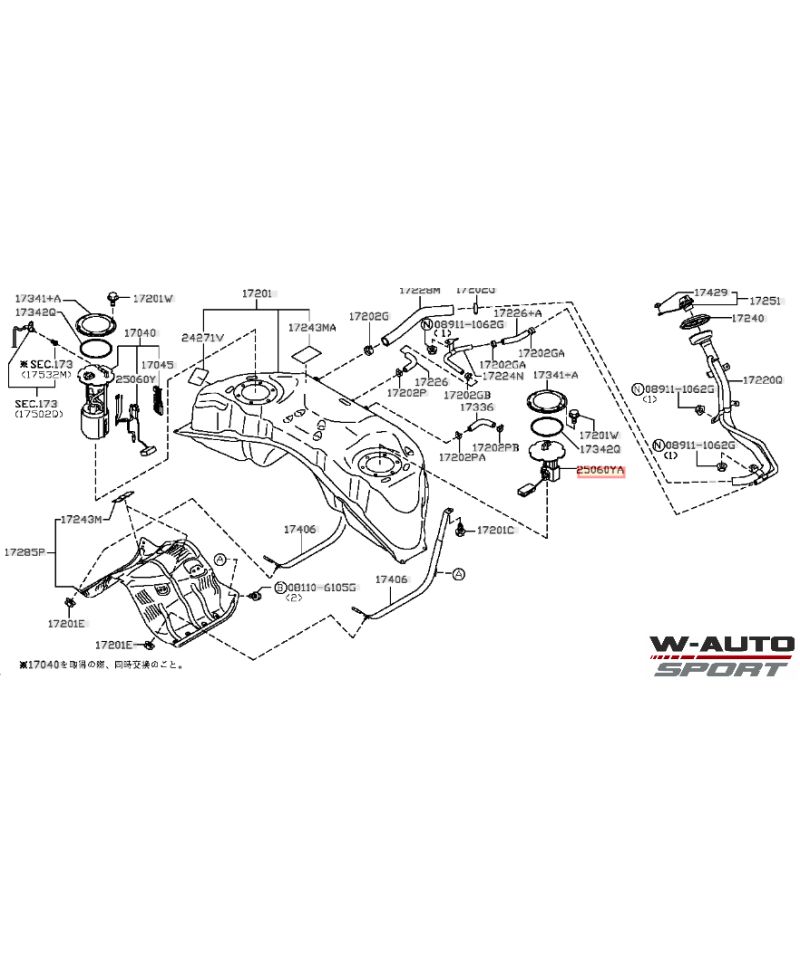 JAUGE ESSENCE GAUCHE 370Z NISSAN