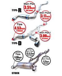 CATBACK TITANIUM TYPE-R TOYOTA GR SUPRA - TOMEI