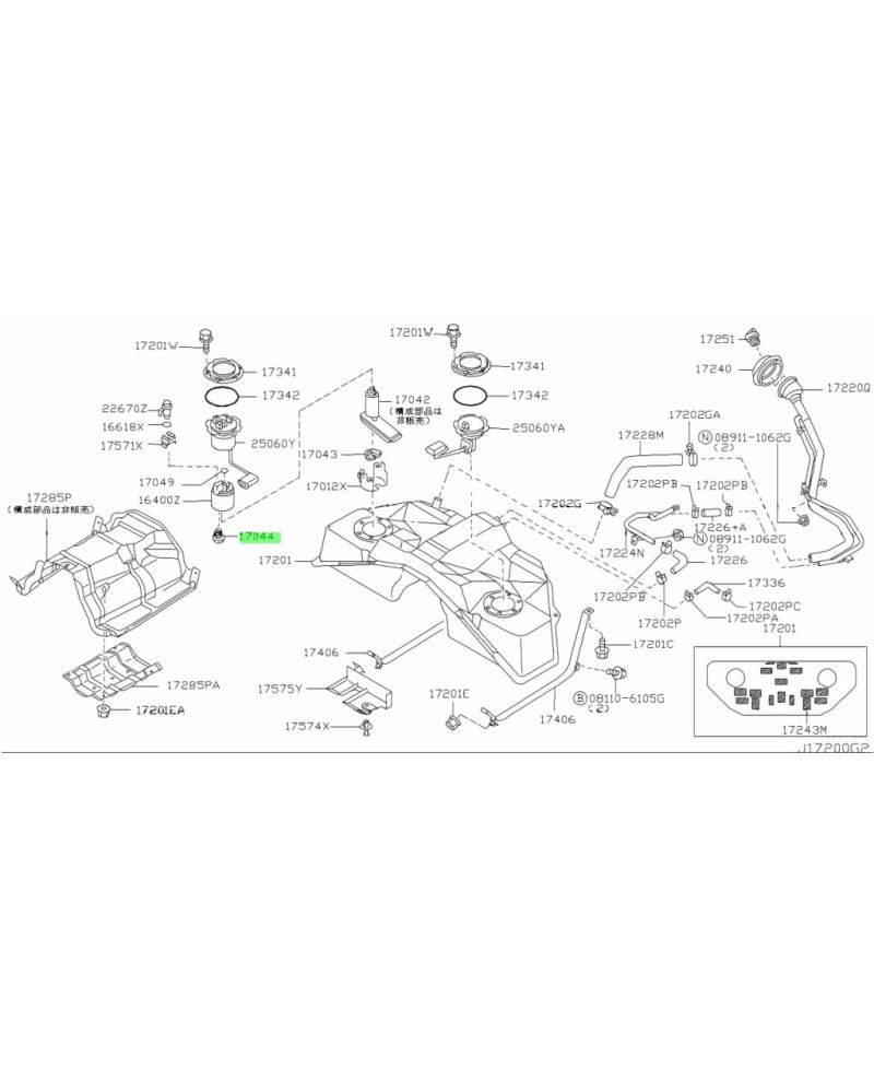 JOINT POMPE 350Z NISSAN