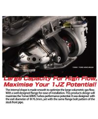 OUTLET PIPE 1JZ-GTE TOYOTA CHASER/MARK2/SOARER - TOMEI 