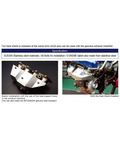TOLE PARE CHALEUR MITSUBISHI EVO 4-9 4G63 - TOMEI