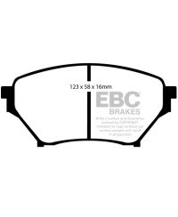 PLAQUETTES DE FREIN AVANT YELLOW STUFF MAZDA MX5 NB - EBC BRAKES