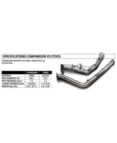 DOWNPIPE EXPREME V2 SUBARU EJ SINGLE SCROLL WRX/STI - TOMEI 