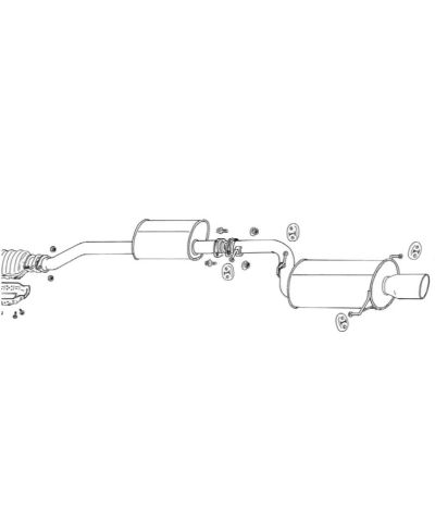 CATBACK LEGALIS R NISSAN S14 FUJITSUBO 