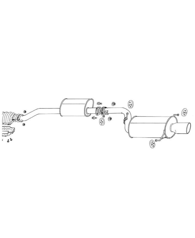 CATBACK LEGALIS R NISSAN S14 FUJITSUBO 