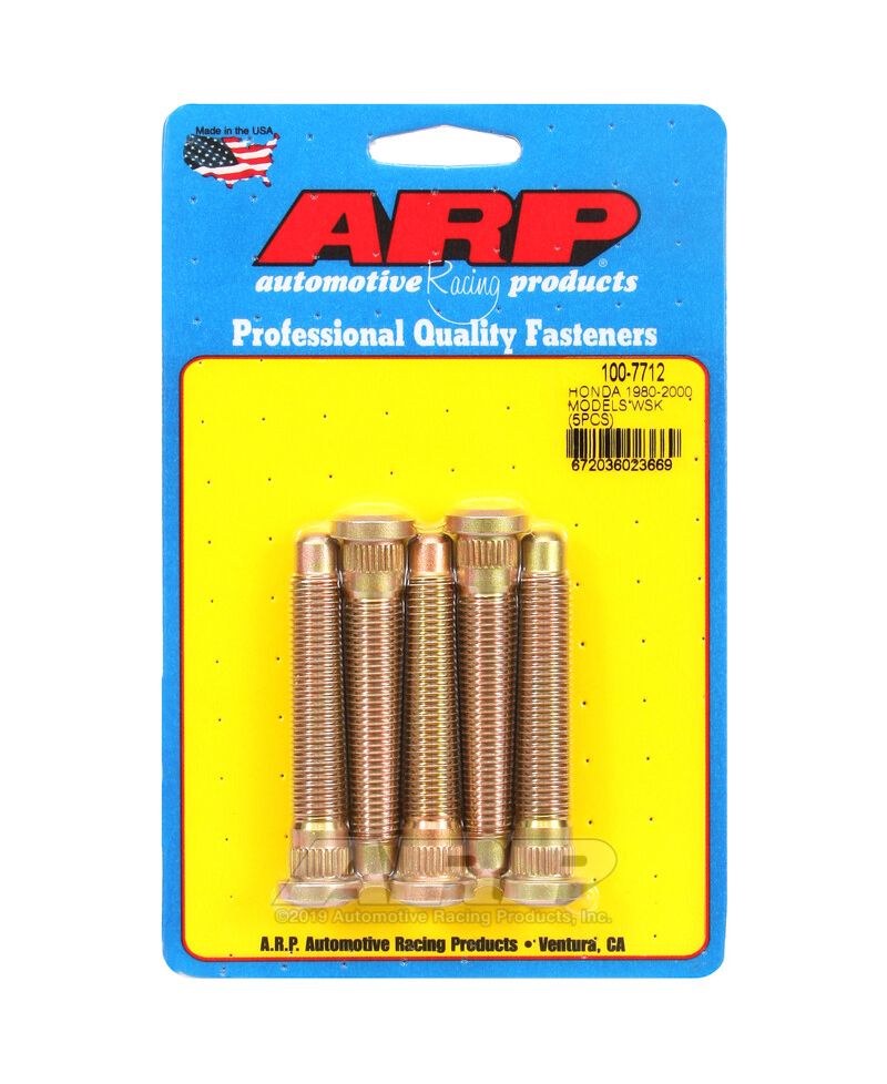 KIT 5 GOUJONS DE ROUES RENFORCÉS HONDA 1997+ (M12x1.50 & 72MM) ARP