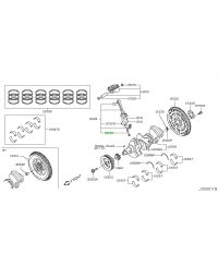 VIS DE BIELLE MOTEUR VQ37HR NISSAN
